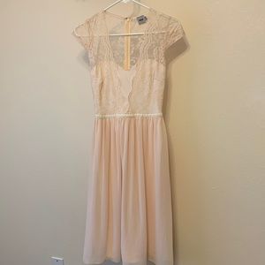 ASOS blush pink dress